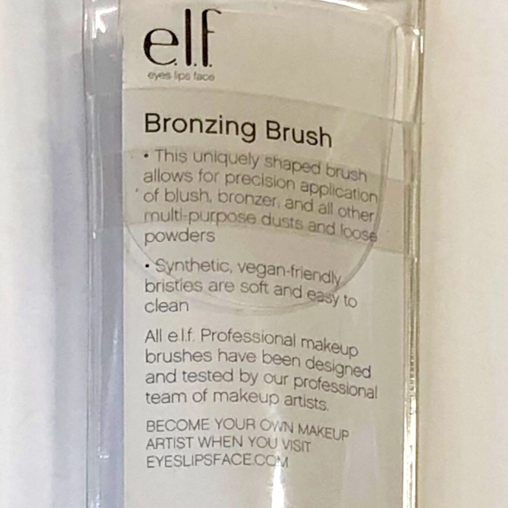 2 Pk Elf Bronzing Blush Contour Highlight Brush Soft Synthetic Vegan - Picture 5 of 7